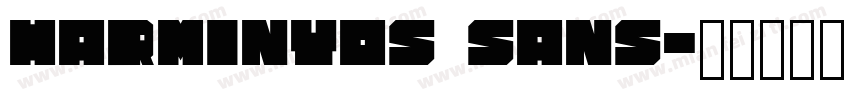 harminyos sans字体转换